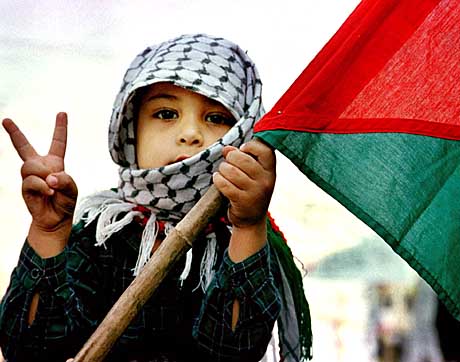 パレスチナの少年戦士